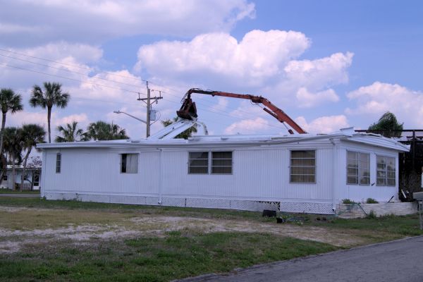Mobile Home Demolition in Sherman