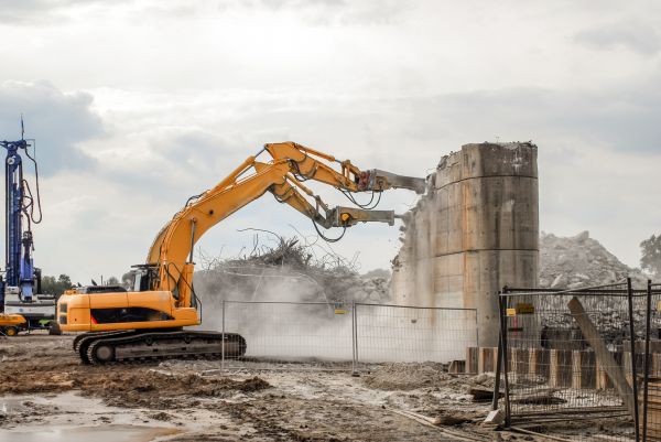 Silo Demolition in Sherman