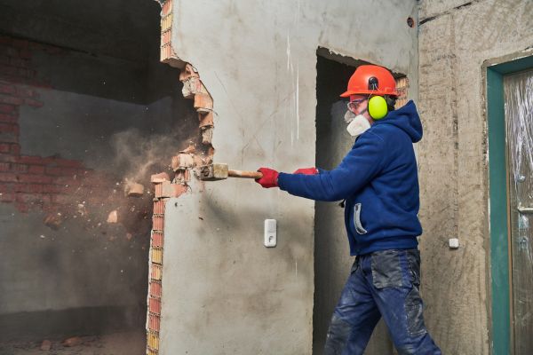 Concrete Wall Demolition in Sherman