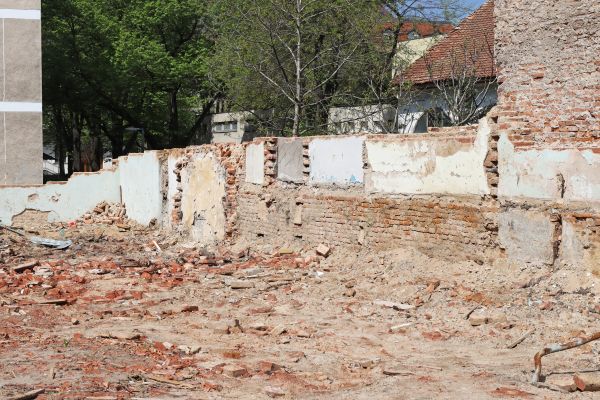 Brick Wall Demolition in Sherman