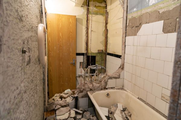 Shower Tile Demolition in Sherman